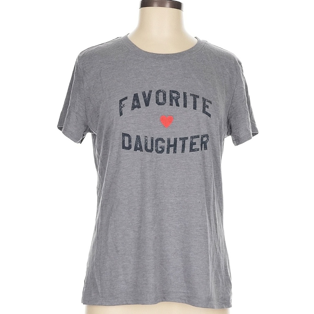 GUC FAVORITE DAUGHTER Heather Grey Short Sleeve Tee Shirt Medium M Sold Out